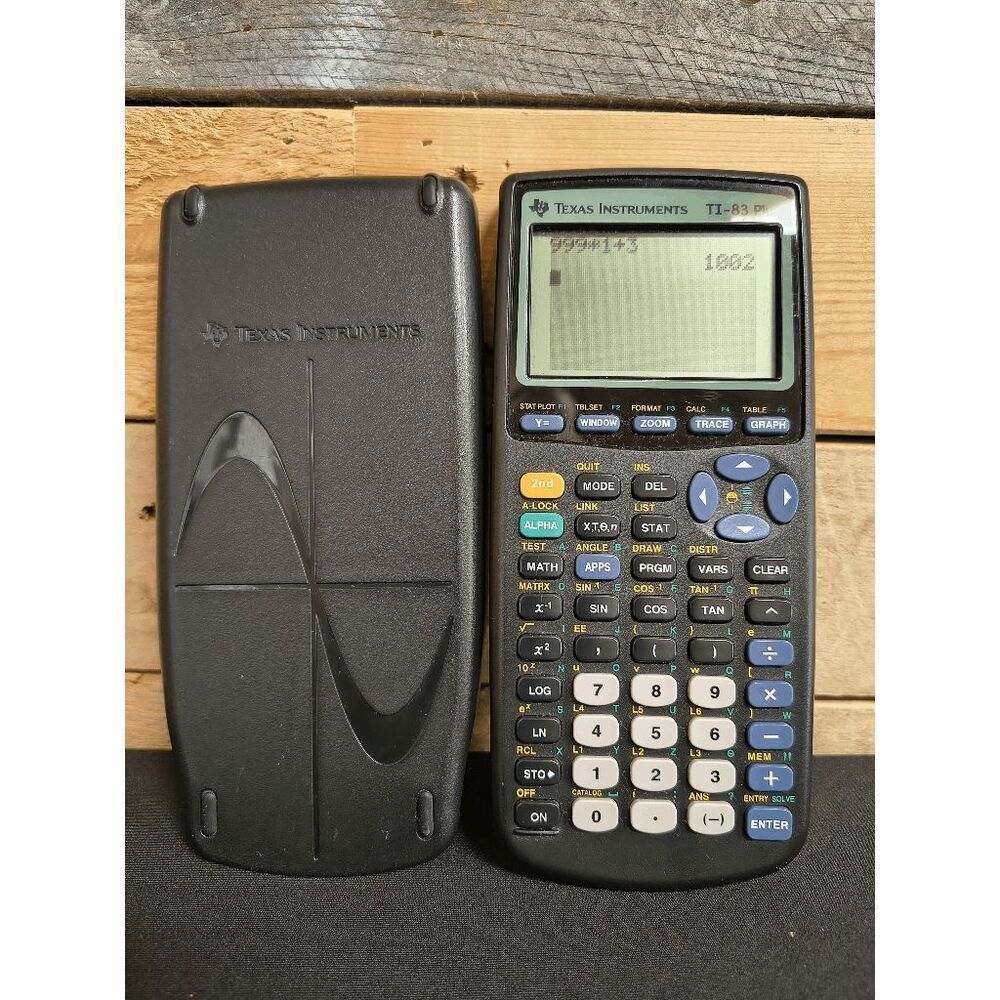 Texas Instruments TI-83 Plus Graphing Calculator with Cover TESTED & WORKING